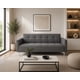 thumbnail image 1 of Sofa Cama Reclinable EL BAZAR STORE Paris Lino Gris Oxford Moderno abotonado, 1 of 7