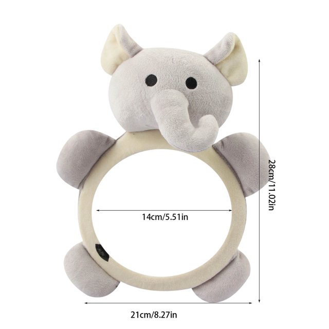 Juguetes para Bebés Espejo Retrovisor de Cochecito, Evitar Aplastar Fácil de Monitorear Juguete de Peluche Utilizado para Camas de Bebés O Asientos para Niños, Entretenimiento de Coche Interactivo Sua