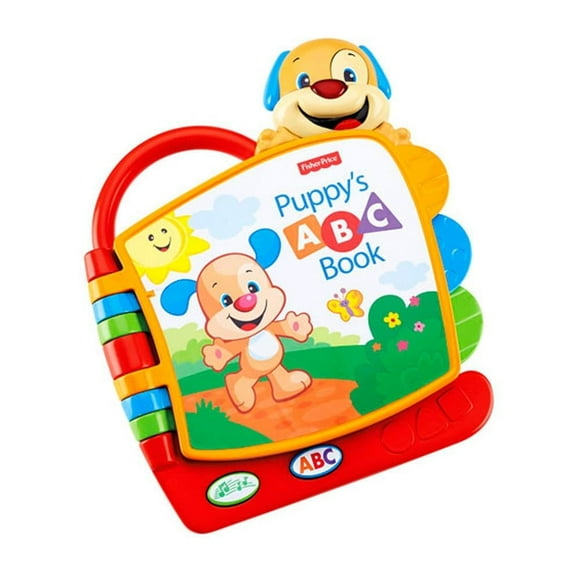 Libro suave para bebé Fisher-Price Ríe y Aprende Abecedario de Perrito, multicolor