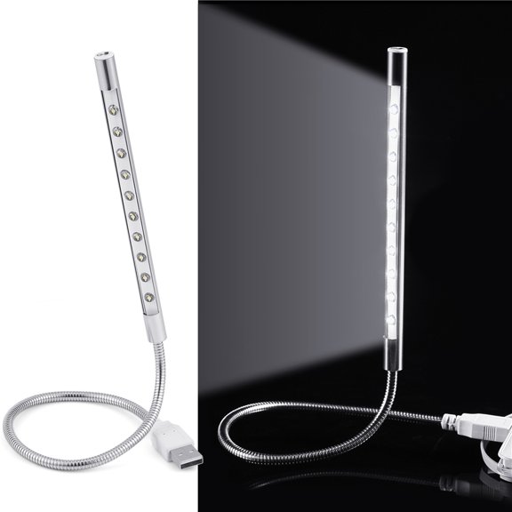 Luz USB de alto brillo ANGGREK mini portátil Ligero para computadora portátil PC Mobile Power Negro