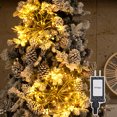 thumbnail image 2 of Luces serie 112 led star burst Artego con 2 ramos de 40cm de diámetro unidos de 56 leds ALPHA Decoración Navidad eventos bodas LED christmas string lights waterproof 8 modos uso temporizador, 2 of 7
