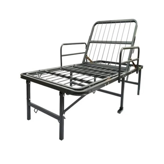 Cama Hospitalaria Económica Plegable Manual Con Colchón