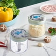thumbnail image 4 of Mini procesador de alimentos inalámbrico portátil, picador de verduras para ajo, cebolla, nueces, hielo y especias, 600 ml, recargable por USB, pequeño triturador eléctrico, licuadora para cocina,, 4 of 6
