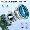 thumbnail image 2 of Audífonos Inalámbricos, Audífonos Bluetooth 5.4 Estéreo de Bajos, Audífonos con Micrófono con Cancelación de Ruido y Pantalla LED, 36H de Reproducción Audífonos Intrauditivos, Audífonos Deportivos Im, 2 of 7