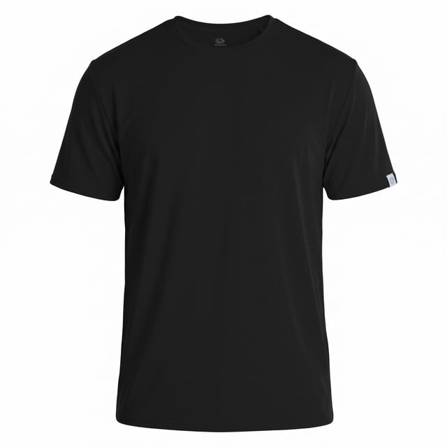Playera Canales Fruit of the Loom para Hombre Cuello Redondo Black CH