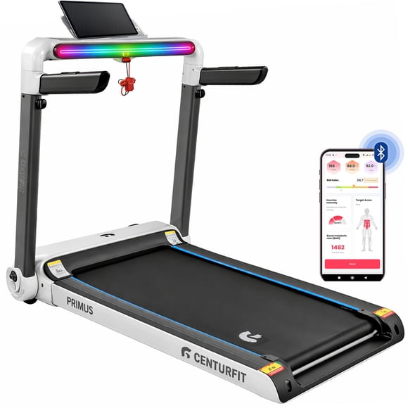 Caminadora Electrica Plegable 15km/h Centurfit Bluetooth Pro Luz Led