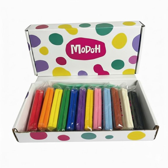 Set de plastilina MODOH de 12 colores a base de aceite, 600 g