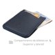 thumbnail image 3 of Tarjetero Vertical Unisex Piel Genuina Pull Up Compacto azul, 3 of 6