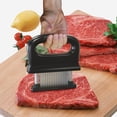 thumbnail image 4 of Aparatos de cocina, Accesorios de cocina, Utensilios de cocina Ablandador de carne con 48 cuchillas de acero inoxidable Ablandador de carne para pollo, res, pescado y cerdo Ablandador extraíble y lava, 4 of 5