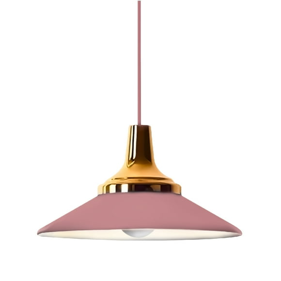 Lampara de techo colgante decorativo Macaron retro 35 cm de diámetro ilios innova Rosa
