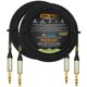 thumbnail image 1 of Cable TRS Estéreo WBC-PRO-Quad Negro Ultra Silencioso y Flexible con Conectores Amphenol de Oro 60 P, 1 of 7