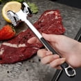 thumbnail image 4 of Aleación Herramienta Tenderizer de Carne 34 Uñas Cóncavas para las Patatas de Carne de Res Pollo 21.5x5x4cm, Espejo Polaco Antideslizante Manija Gadget de Cocina Fácil de Limpiar Regalo, 4 of 9