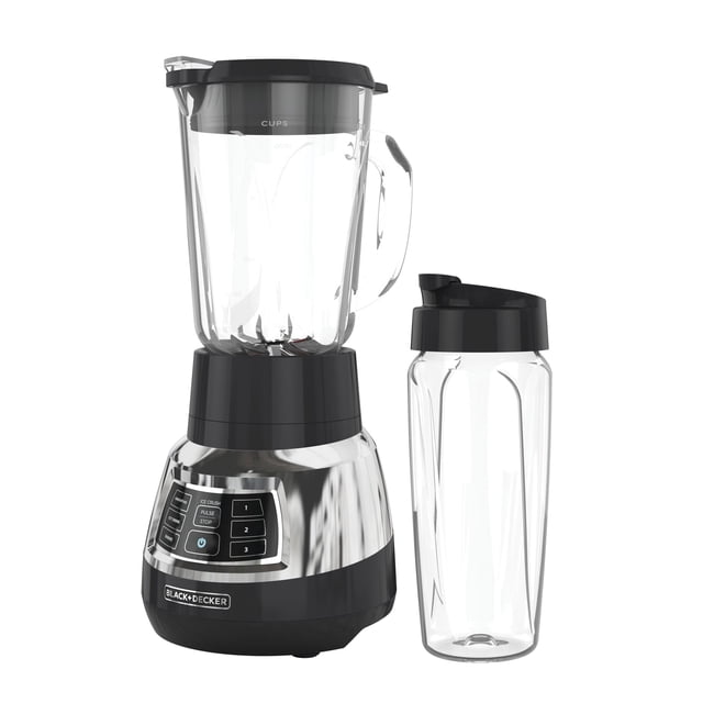 Licuadora Silenciosa BLACK+DECKER con Vaso de Vidrio Cyclone BL1400DG-P