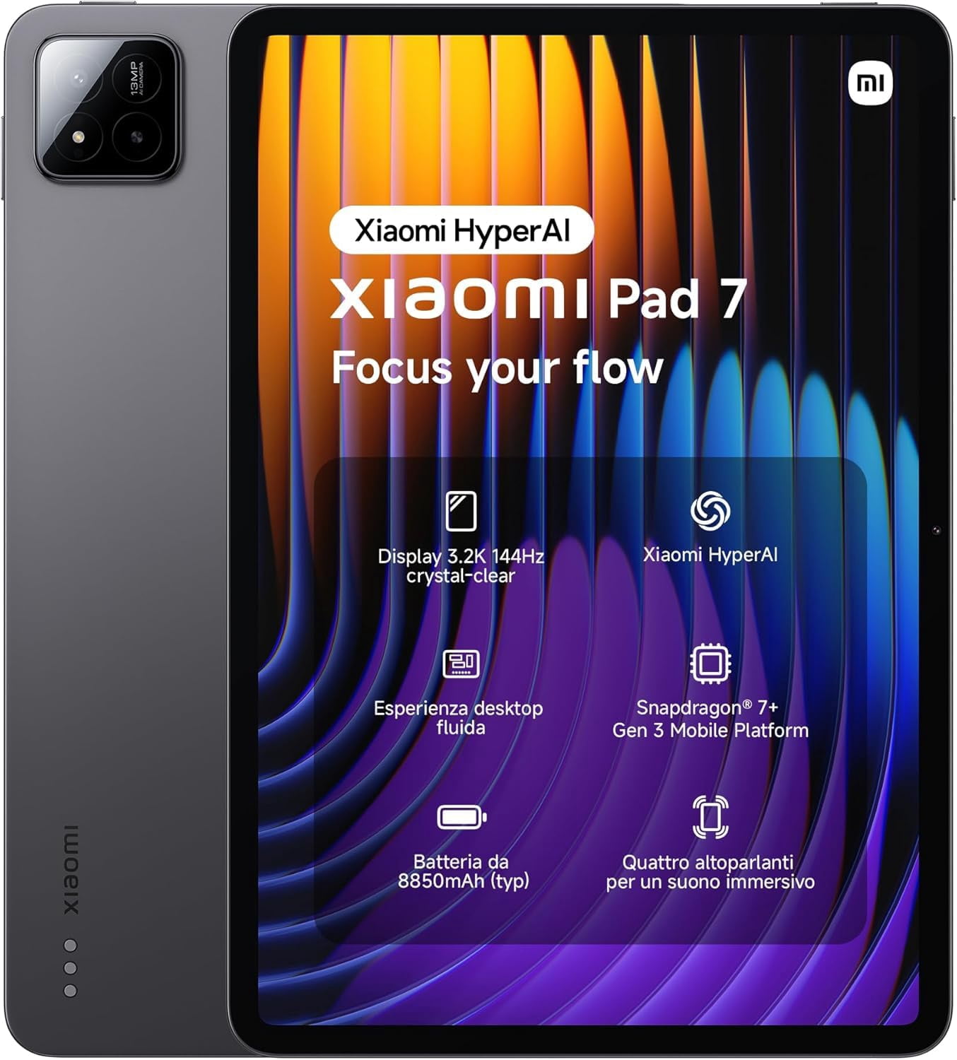 Tableta Xiaomi Pad 7 Ai WiFi versión global 256GB + 8GB gris