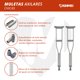 thumbnail image 3 of Muletas Chicas de Aluminio Magnimed OA6925S Soportan hasta 70kg, 3 of 8