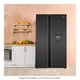 thumbnail image 2 of Refrigerador Oster Side by Side 22 Pies Con Despachador de Agua Negro, 2 of 4