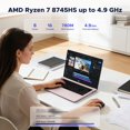 thumbnail image 2 of Laptop NIMO N158 15.6 Pulgadas FHD AMD Ryzen 7 8745HS 16GB RAM 512GB SSD AMD Radeon 780M, 2 of 5