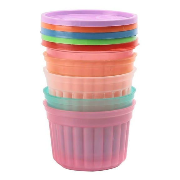 Moldes Prichos Gelatineros con Tapa Plástico Multicolor 5 Piezas