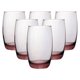 thumbnail image 1 of Set de 6 Vasos Transparentes Rosa 400 ML, 1 of 2