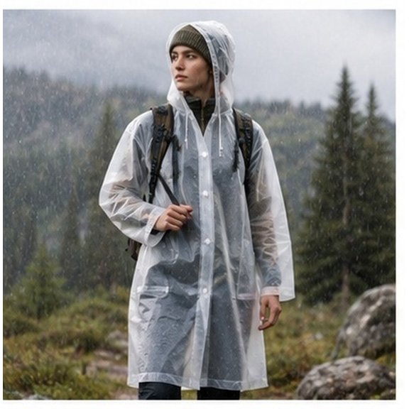 SOPOTUTU 1Ud Poncho Lluvia Para Exteriores En Color Con Material De Secado Y Fácil Almacenamiento