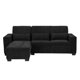 thumbnail image 1 of Sofá Love Chaise Izquierdo en L Eros 3 Plazas Negro para Sala, 1 of 8