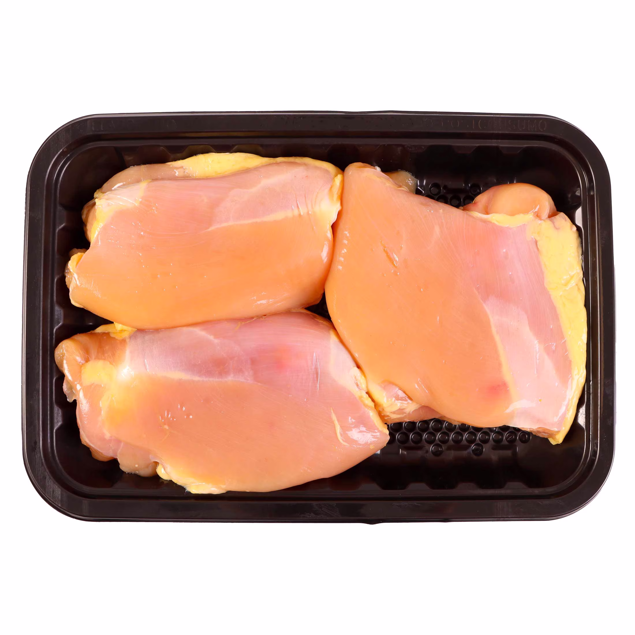 Muslo de Pollo sin Piel 3 a 4 Piezas por Charola Peso Aproximado 600 g