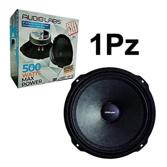 Medio Rango para Open Show Audio Labs ADL-8MR2 500 Watts 8" 8 Ohms 250 Watts RMS Audio Labs Medio Rango para Open Show Audio Labs ADL-8MR2