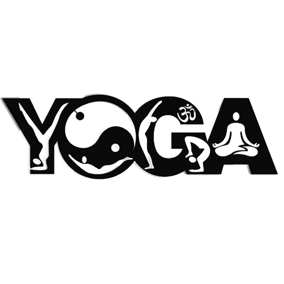 Cuadro Decorativo de Metal con Diseño yoga Grande