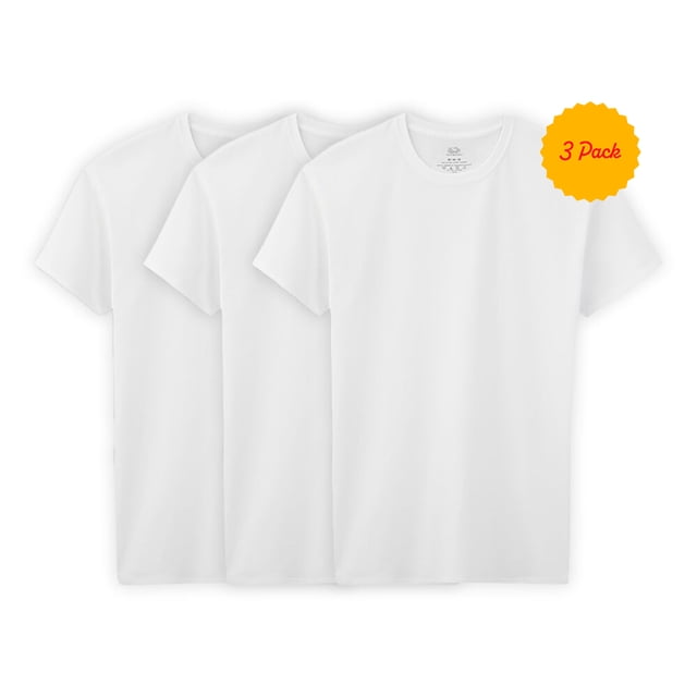 Playera Fruit of the Loom para Hombre, Algodón Sustentable 3 piezas Blanco Talla G