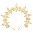 thumbnail image 1 of Corona de halo de diosa, diadema barroca, tocado de novia, tiara, diademas, aros para el cabello para disfraz de diosa, accesorios para el cabello para dama de honor, boda, festival, graduación, 1 of 5