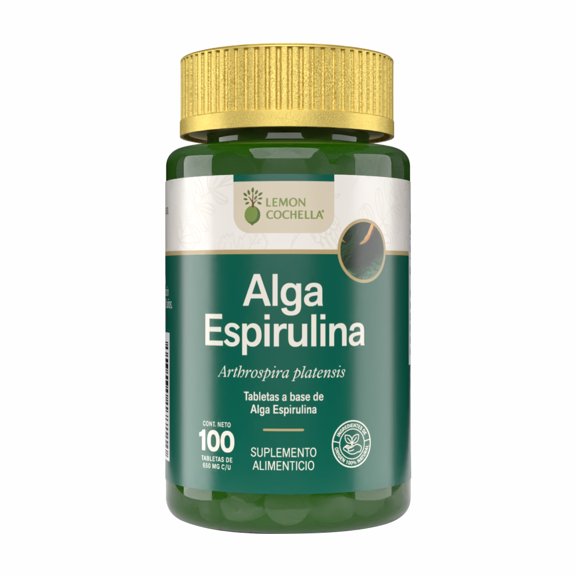 Alga espirulina tabletas a base de alga espirulina 100 tabs