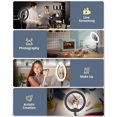 thumbnail image 2 of UBeesize 12 Selfie Ring Light with Stand and Overhead Phone Mount, 62 Foldable Tripod for iPhone with Ringlight, Phone Light for Video Recording,Cooking,Photography,Live Streaming,Tiktok,YouTube, 2 of 5