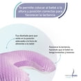thumbnail image 3 of Almohada para Alimentar Bebé Memory Foam Almohada Lactancia Lila, 3 of 8