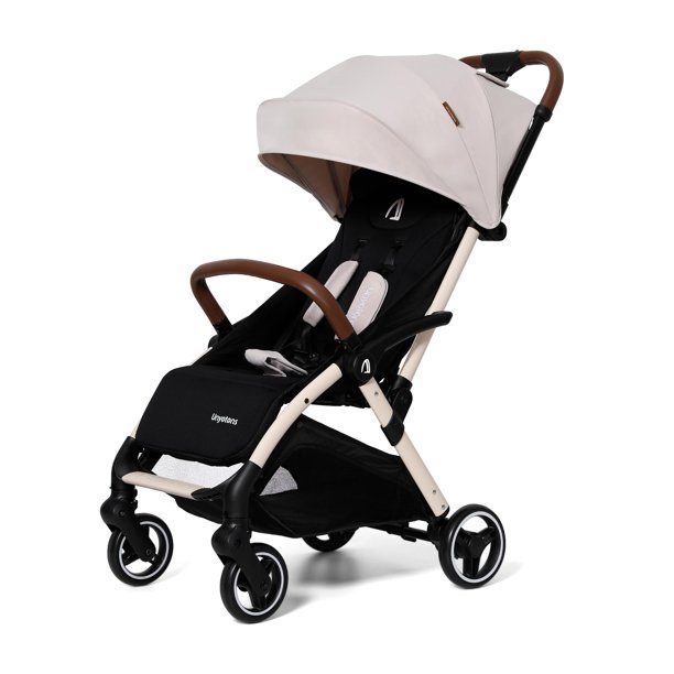 Carriola para bebé ligera, plegable, portátil, ultracompacta de viaje UNYOTONS Beige