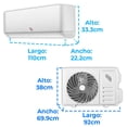 thumbnail image 5 of Aire Acondicionado Tipo Mini Split Frío y Calor, IUSA Primo 220V blanco, 5 of 5