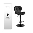 thumbnail image 4 of SET DE 2 BANCOS PARA BARRA ASIENTO DE VINIPIEL COLOR NEGRO, 4 of 4