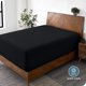 thumbnail image 3 of Sábana Ajustable Bare Home Bolsillo Extra Profundo de 22' Colección Premium 1800 Tamaño King Color Negro, 3 of 7