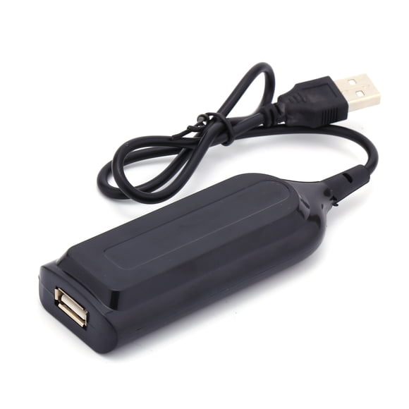 M Buder Hub USB 2.0 de 4 Puertos Divisor Múltiple de Alta Velocidad para Computadora PC y Laptop, Accesorios Electrónicos Plug and Play, Negro (20 cm / 7.87 inches)