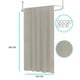 thumbnail image 3 of Cortina de Baño Petty Luxory Beige 140x180 cm, 3 of 4