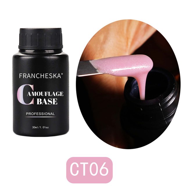 Polvo para uñas Arte de uñas Goma Color nude Base Brillantina Brillantina Fototerapia Base Pegamento Arte de uñas