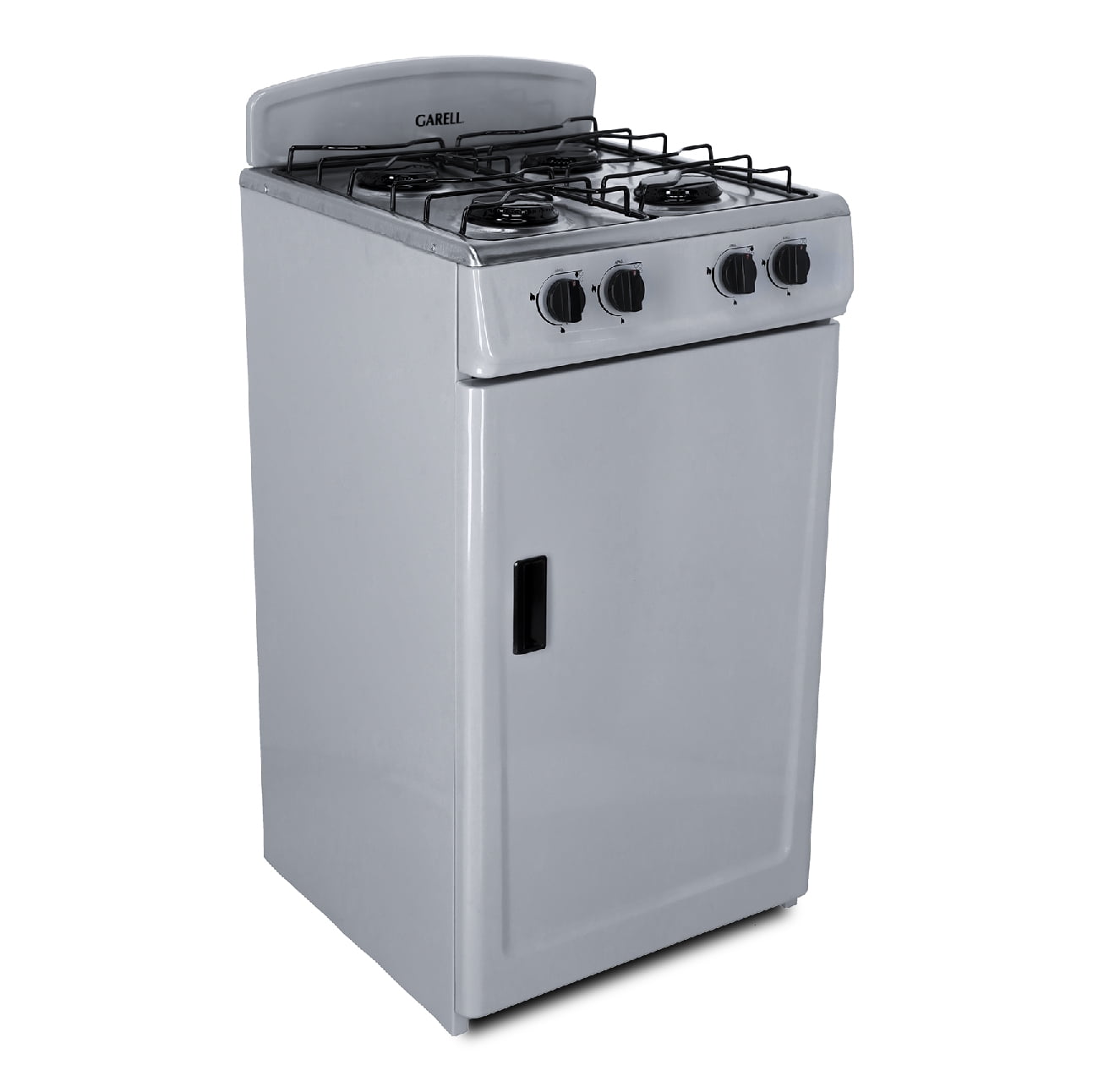 Estufa Parrilla de Gas de Gabinete Garell 4 quemadores 20 pulgadas Gris de Acero Inoxidable PG4Q-IG