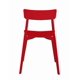 thumbnail image 4 of OFFIHO Set de 4 Sillas Kipali Rojo para exterior resistente a rayos UV de polipropileno, 4 of 7