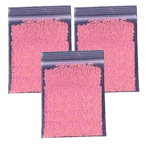 Arena Luminiscente LumaSandPink 3Pzas Rosa Absorción 20-30 min. Duración 2 Hrs. Arcilla Púrpura.