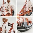 thumbnail image 3 of Barco pirata para niños, juguete de simulación, decoración del hogar, adornos de seguridad, modelo de barco pirata duradero para niños, 3 of 9