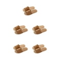 thumbnail image 1 of Sonducket 1 par de pantuflas de bambú para interiores y exteriores para el hogar para mujeres y hombres, sandalias portátiles informales de Type2 NO2, 1 of 6