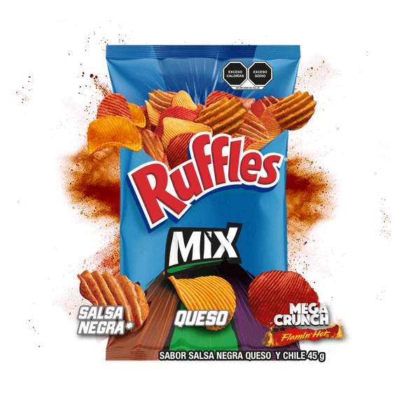 Papas fritas Ruffles mix 45 g