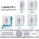 thumbnail image 2 of LiBa Forro para Cortina de Ducha de Baño PEVA Calibre 8, Tela Resistente, No Tóxica, Grosor Resistente, Impermeable, Resistente Al Moho y a los Hongos, Transparente, 72" de Ancho x 78" de Alto, 2 of 5