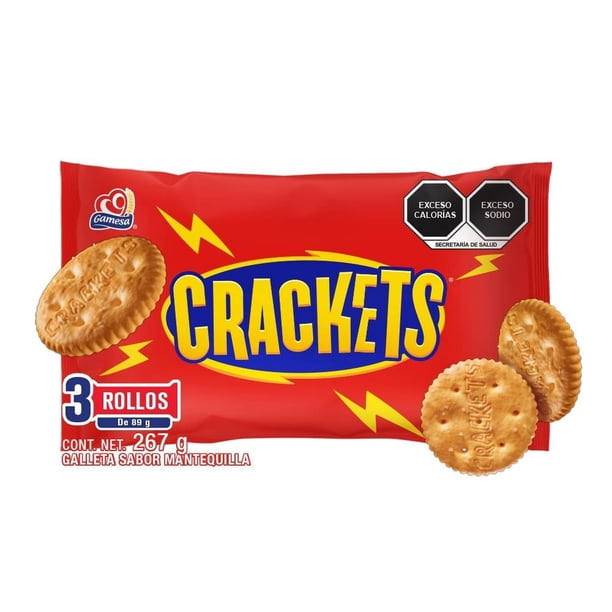 Galletas Crackets sabor mantequilla 267 g