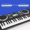 thumbnail image 3 of Teclado Electrónico Piano 37 Teclas | Instrumento musical digital multifunción | Órgano Electrónico Portátil para Principiantes con Modos de Canto y Piano | Compacto 13,78 x 5,11 pulgadas | Funciona, 3 of 7