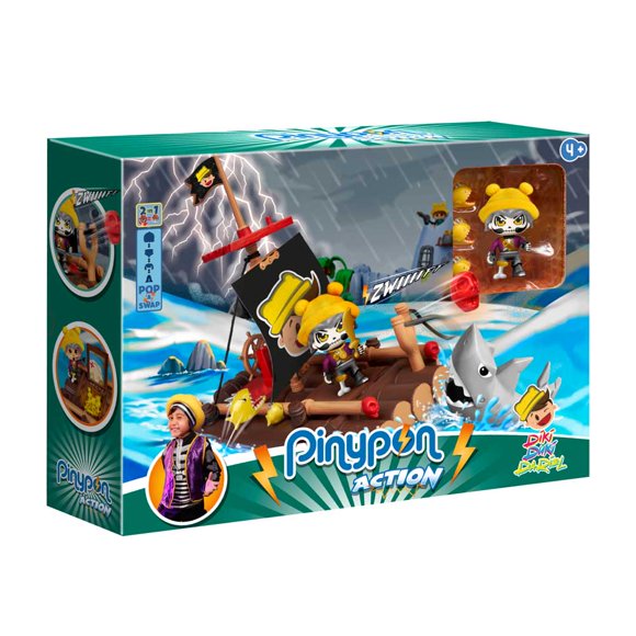 Pinypon Action Playset Balsa Pirata Diki Duki Dariel